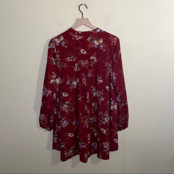 ALTAR’D STATE floral front keyhole flowy tunic M - Picture 2 of 4